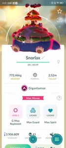 Pokémon Go - Shiny Gigantamax Snorlax (Comercio 20k polvo de estrellas o P TC 80k polvo de estrellas) - Imagen 1 de 1