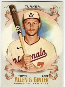 2021 Topps Allen & Ginter Baseball Trea Turner No. 185 Washington Nationals - Bild 1 von 2