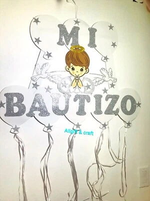 Favores de bautizo Banner Niño Mi Bautizo Decoración de pared Bautizo  Foto 1 de 4