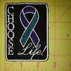 Choose life suicide Awareness motorcycle biker embroidered vest patch iron on 