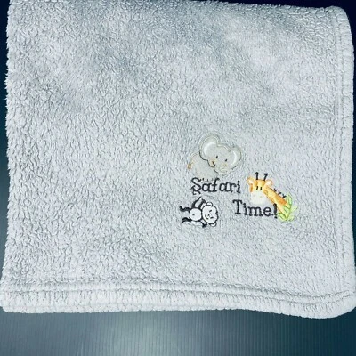 Manta bebé SL Home Fashions Safari Time gris elefante mono jirafa RN 119741 Foto 1 de 4