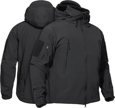 Mens Jacket Winter Warm Waterproof Hooded Combat Outdoor Tactical Coat Tops - Image 1 of 4