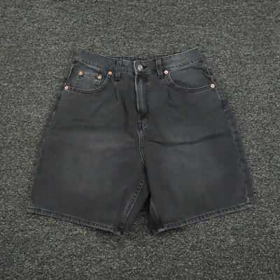Pantalones Cortos H&M Para Mujer Talla 6 Negros Denim 7 Pulgadas Entrepierna Informales Divididos Damas Foto 1 de 4