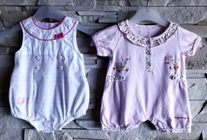 SERGEANT MAJOR - NEW - LOT OF 2 BABY GIRL FLOWERS, RABBITS & HEART 1M - Picture 1 of 9