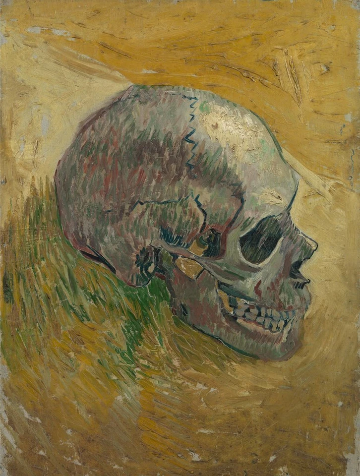 Skull 1887 Side, Vincent van Gogh, Wall Art Print Poster 14" x 11"    1892 - Image 1 of 1
