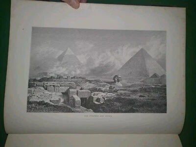 1887 EGYPT DESCRIPTIVE HISTORICAL & PICTURESQUE BY EBERS 2 VOLS 17 PLATES CAIRO* - Image 1 of 4