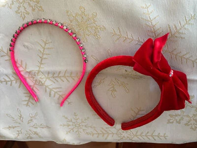 Diademas de vacaciones para dos niñas diademas de justicia excelente estado Foto 1 de 4