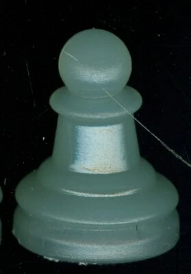 Juego de piezas de repuesto de ajedrez/checker de plástico transparente esmerilado base de 7/8 pulgadas de diámetro Foto 1 de 2