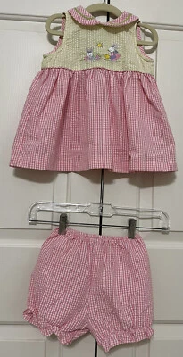 Samara Talla 2T Rosa Amarillo Conejos Sin Mangas Acampanado Vestido y Floreros Conjunto Niñas Foto 1 de 4