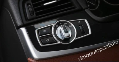 Accesorios para BMW X3 F25 X4 F26 2012-2017 Interruptor de luz de cabeza Botón Cubierta Borde Foto 1 de 4