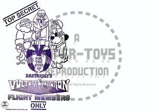 REIMPRESIÓN DE COLECCIÓN - 1969 - KIT DE CLUB DE BUITRES DICK DASTARDLY'S BUITRE SQUADRON - Imagen 1 de 10