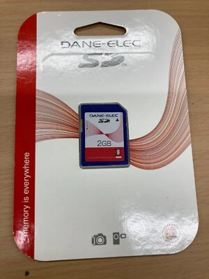 TARJETA DE MEMORIA DIGITAL SEGURA SD estándar Dane-elec 2 GB para NIKON/CANON Foto 1 de 2