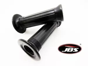 YAMAHA PW80 83-12 JBS BLACK HAND GRIP SET LEFT RIGHT PAIR HANDLEBAR GRIPS - Picture 1 of 4