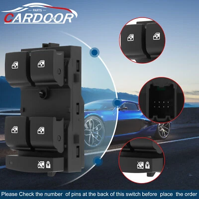 Interruptor de ventana eléctrica delantero izquierdo para Buick 2010-2014 Chevrolet Orlando 2012-2014 Foto 1 de 4