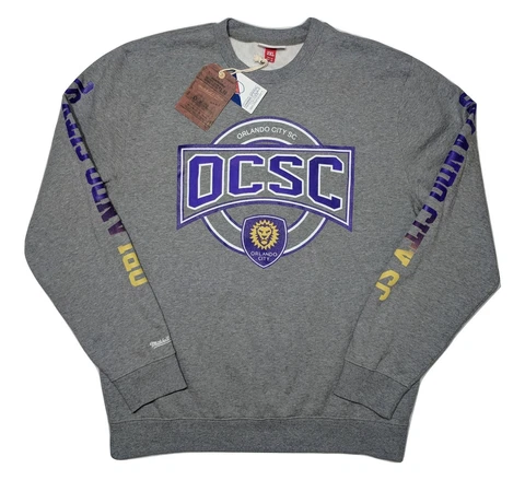 Mitchell & Ness Orlando City Soccer Club Sweatshirt Gray XL Fit ~ New Cover