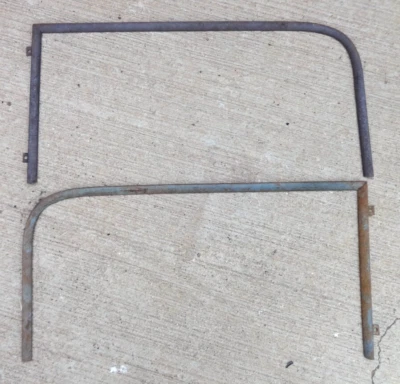 FORD MODELO A 1928 1931 2 puertas sedán 1/4 ventana molduras herradura par original Foto 1 de 4