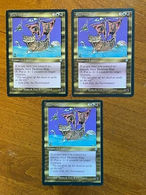 Skeleton Ship, X3, Ice Age, MtG, never played - nice! - Image 1 of 4