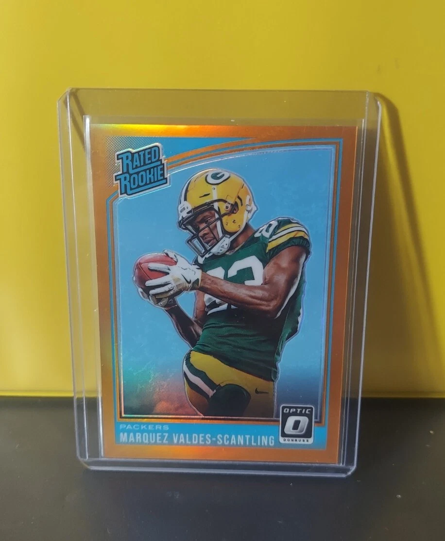 Marquez Valdes Scantling Rated Rookie 150/199 Orange Prizm 2018 Donruss Optic
