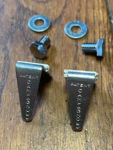 Vintage Campagnolo Pedal Toe Flips Alloy Italy Alloy Record Guides. NOS - Picture 1 of 4