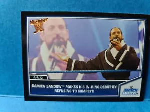 DAMIEN SANDOW🏆2013 Topps #12 BEST OF WWE Wrestling Card 🏆FREE POST - Foto 1 di 2