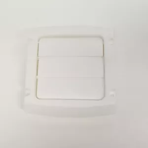 White 4" Louvered Vent Cap, Non Stick Heavy Duty Plastic, New - Picture 1 of 6