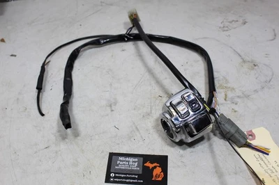 91-95 Harley OEM Dyna Softail paquete de interruptores de manillar izquierdo cromo bocina luz HI/LO Foto 1 de 4