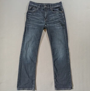 BKE Jake Jeans Mens 33x34 Blue Jake Bootleg Dark Western Whiskers - Picture 1 of 12