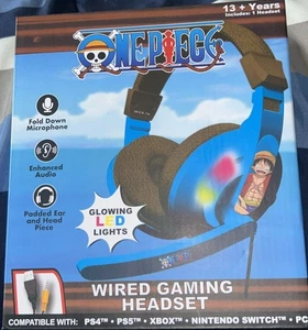 ONE PIECE Wired Gaming Headset LED Multi Compatible Platform New in Stock  - Picture 1 of 3