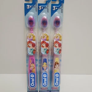 ORAL-B Disney Princess Tooth Brush Extra Soft Bristle Age 3+ Lot of 3  - Picture 1 of 4