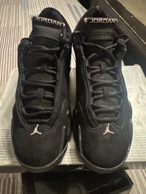 Mujer Air Jordan 14 Retro Negro/Rosa Real Met Silver 312274-001 2005 Talla 9.5 Foto 1 de 4