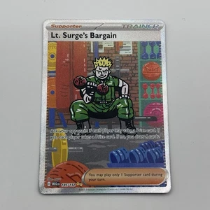 Pokemon Mega Evolution Lt. Surge’s Bargain 185/132 Ilustración Especial Raro - Imagen 1 de 2
