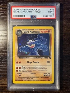 Dark Machamp 10/82 - PSA 9 (MINT) Rocket 2000 Holo Vintage WOTC Pokemon Card - Picture 1 of 2