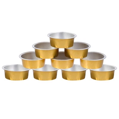10pcs Wax Melting Bowl Aluminium Foil Wax Bowl Container Bean Melting Wax Bowl