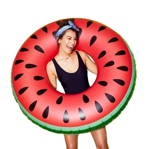 Aufblasbare Pool Schwimmschläuche Schwimmringe 4 Fuß Wassermelone Pool Schwimmer Schlauch Schwimmen... - Bild 1 von 7