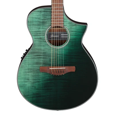 Guitarra Ibanez AEWC32FM A/E - Verde Oscuro Sunset Fade Alto Brillo Foto 1 de 4