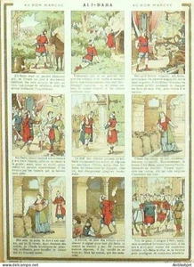 Chromo Au Bon Marche Don Quichotte (Antoine Galland) 1900 - Picture 1 of 2