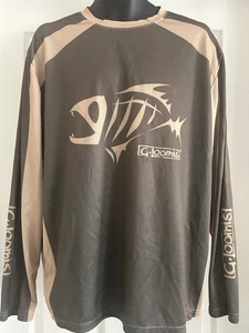 Camisa de pesca de manga larga G Loomis para hombre grande con logotipo de esqueleto de pez hueso - Imagen 1 de 7