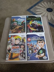Lot 5 Wii Games: Naruto, Meet The Robinsons, SSBB, UP, & Geometry Wars: Galaxies - Picture 1 of 14