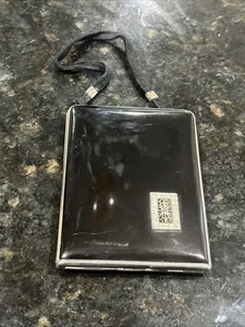 Vintage Art Deco Mondaine New York USA Black Dance Opera Compact Purse - Picture 1 of 8