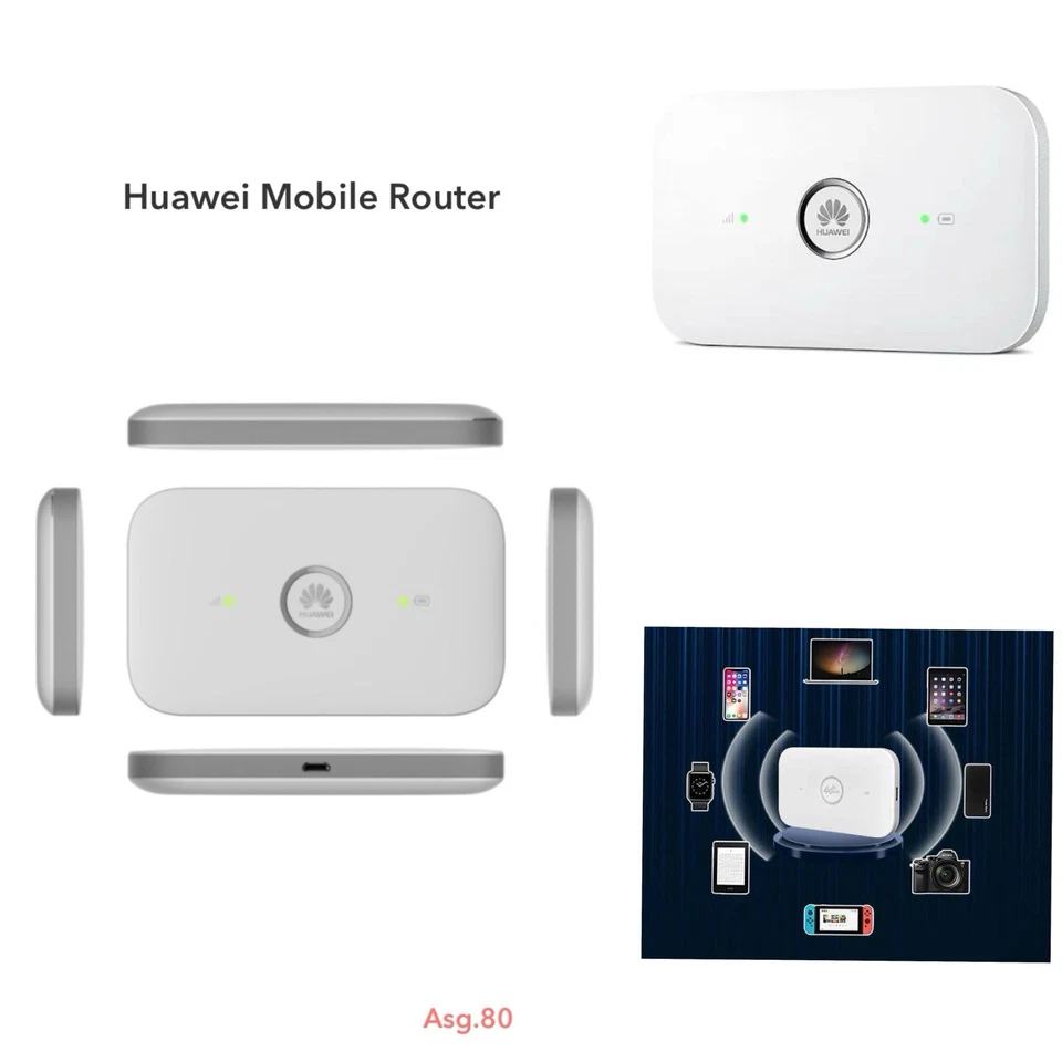 HUAWEI E5573Cs-322 Mobiler Hotspot LTE WLAN WiFi Router + SURF KARTE Lidl Connec - Bild 1 von 1