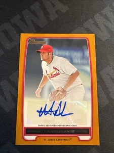 2012 MATT ADAMS #/250 AUTOGRAPH BASEBALL CARD. Cardinals - Picture 1 of 3