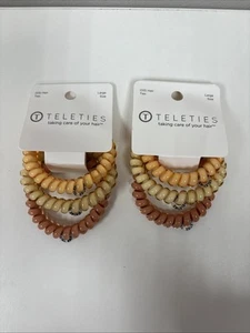 TELETIES For The Love Of Nudes Large Hair Ties - 3pc - Lot of 2 - Picture 1 of 2