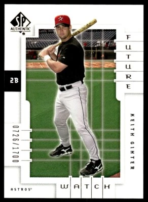 2000 SP Authentic Keith Ginter Rookie 0726/1700 Houston Astros #154 - Image 1 of 2