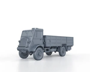 WWII - BRITISH BEDFORD QLT TRUCK 3 TON - 1/56 1/72 1/87 1/100 3D PRINTED - Imagen 1 de 5