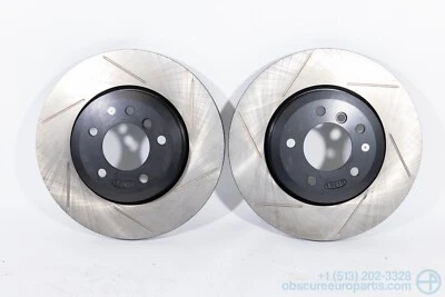 NOS Power Slot Front Brake Rotor Set for 2001-2008 BMW E46 330i E85 Z4 3.0Si - Image 1 of 4
