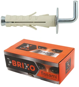 Tasselli nylon brixo bsb 9 mm lunghi 40 gancio medio 14 mm 100 PZ- FR 557255 - Foto 1 di 1