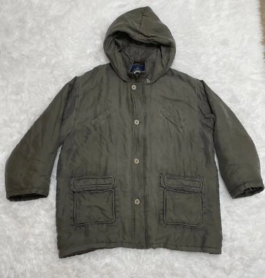 Chaqueta Firenze Lavable Seda 100% Seda Mujer Talla M Mediana Verde Forrada Italia Foto 1 de 4