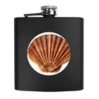 6oz (170ml) 'Scallop Shell' Pocket Hip Flask (HP00000508)