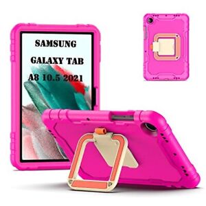 Case For Samsung Galaxy Tab A8 10.5 2021 X200 X205 Kids Tablet Stand handle PINK