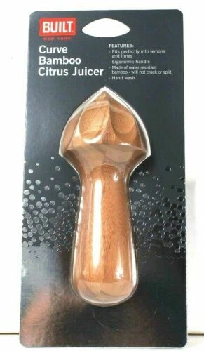 Exprimidor de cítricos de bambú resistente al agua con mango ergonómico New York Curve construido Foto 1 de 1